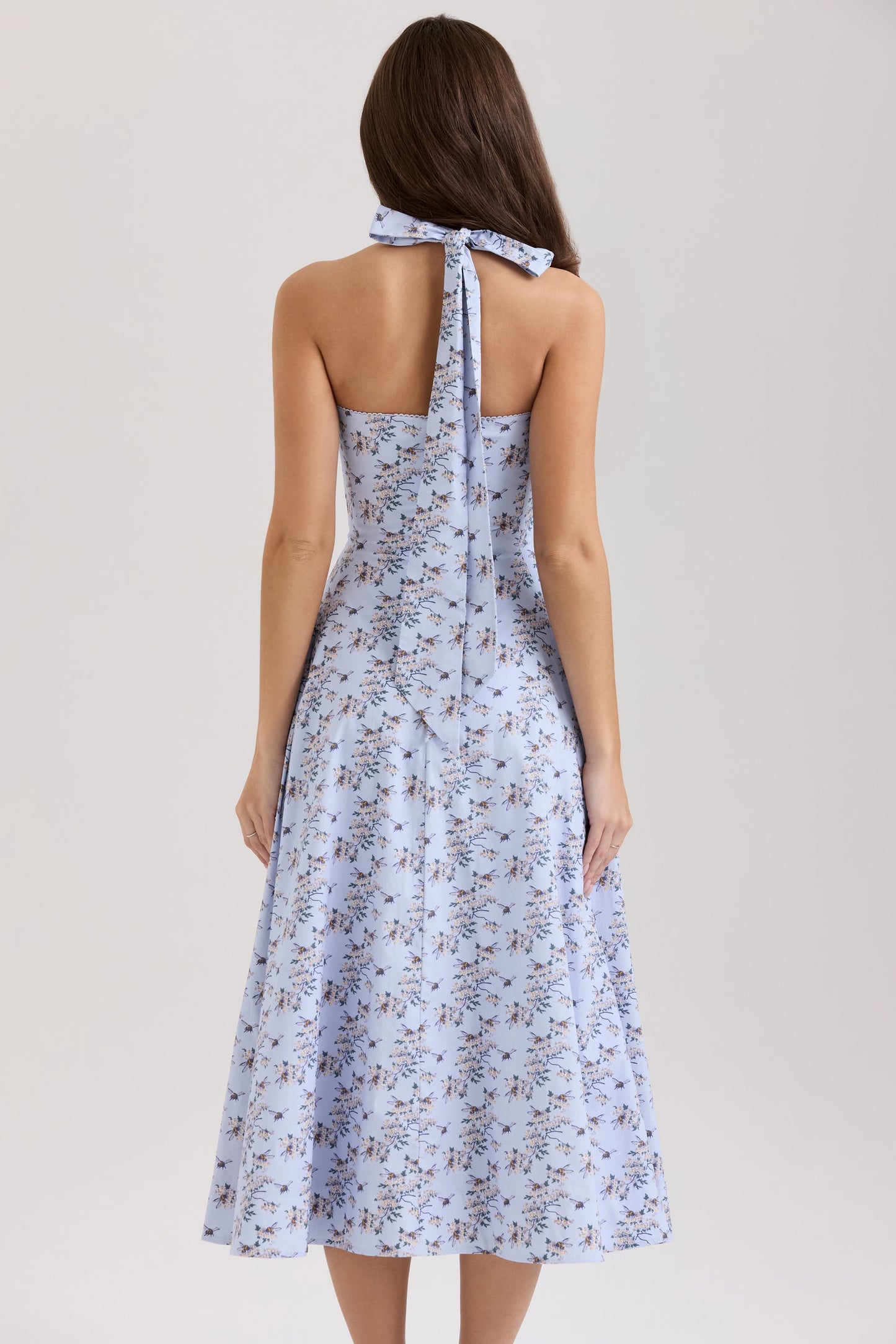 Robe Maë - Bleu fleuri