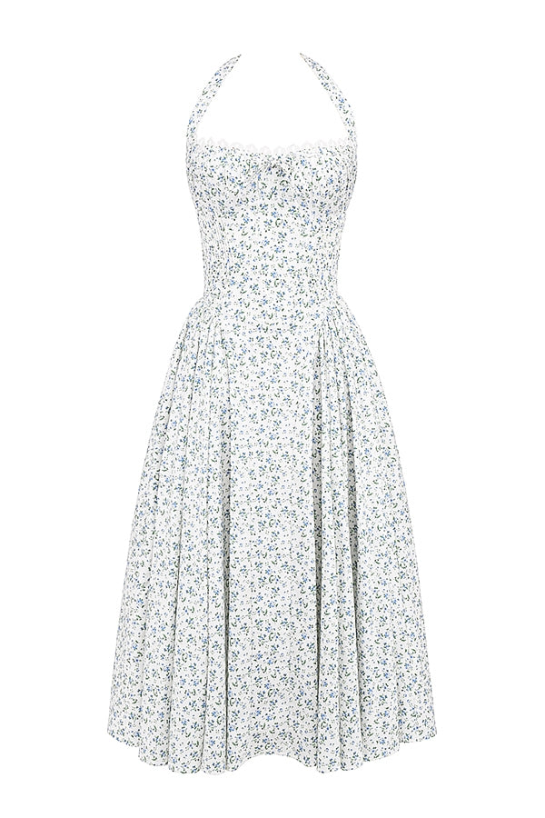 Robe Rosella - Blanc fleuri