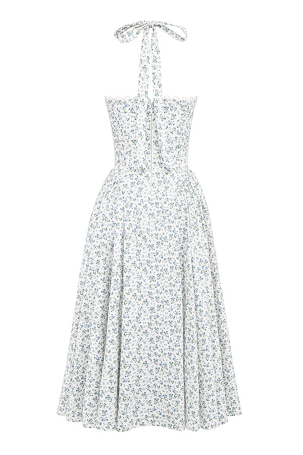 Robe Rosella - Blanc fleuri