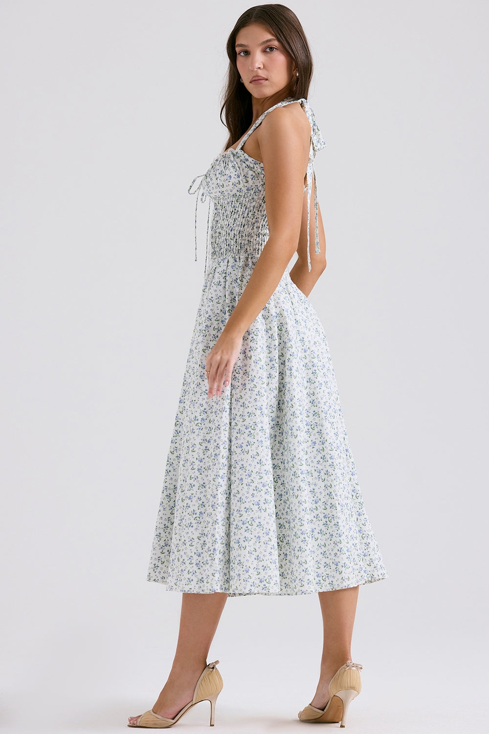 Robe Rosella - Blanc fleuri