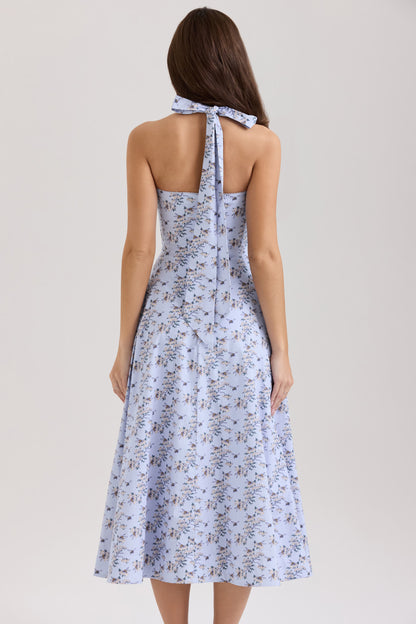 Robe Maë - Bleu fleuri