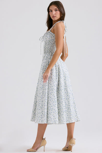 Robe Rosella - Blanc fleuri